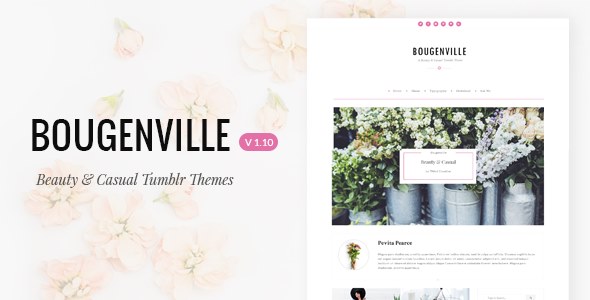 Bougenville Beautiful and Casual Tumblr Theme
