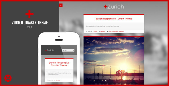 Zurich Tumblr theme for blog sites
