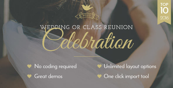 Celebration Wedding and Class Reunion Theme
