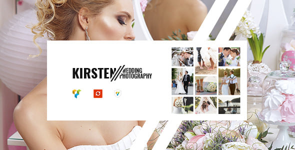 Kirsten Clean WordPress Wedding Photography Theme