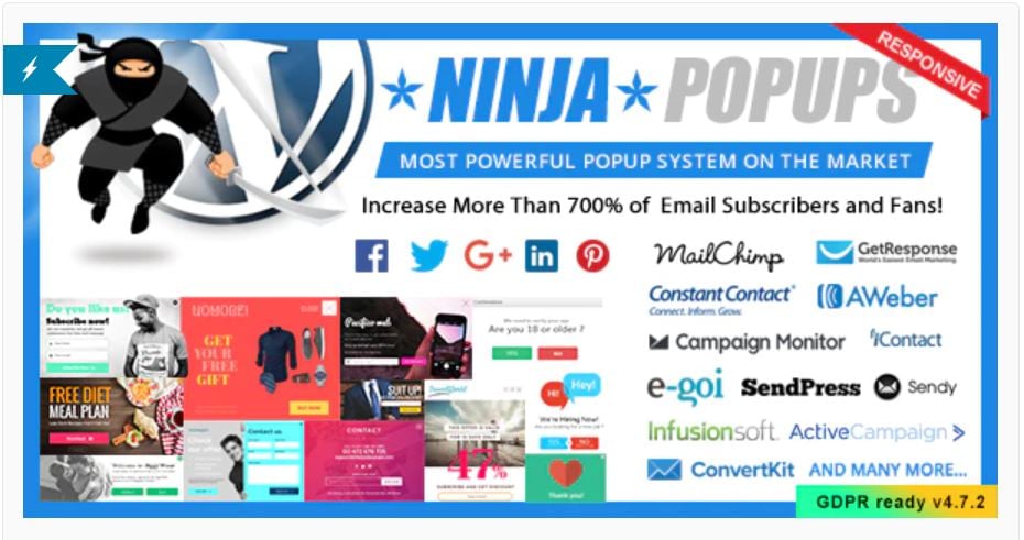 Ninja Popups Best List Building Plugins For WordPress